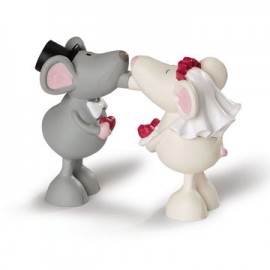 Ratón besos pareja PVC con imanes