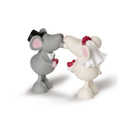 Ratón besos pareja PVC con imanes
