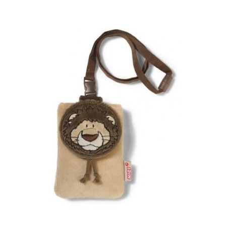 Estuche para celular León peluche